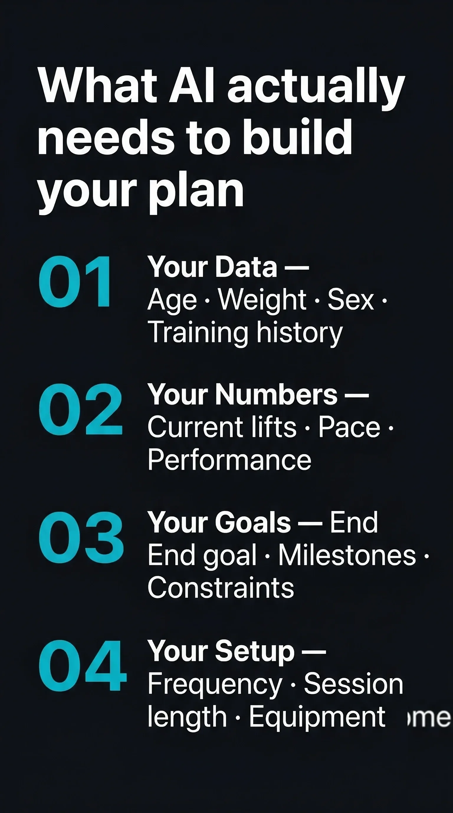 Infographic: AI training plan in 4 steps – provide context, structure the prompt, iterate, use power features
